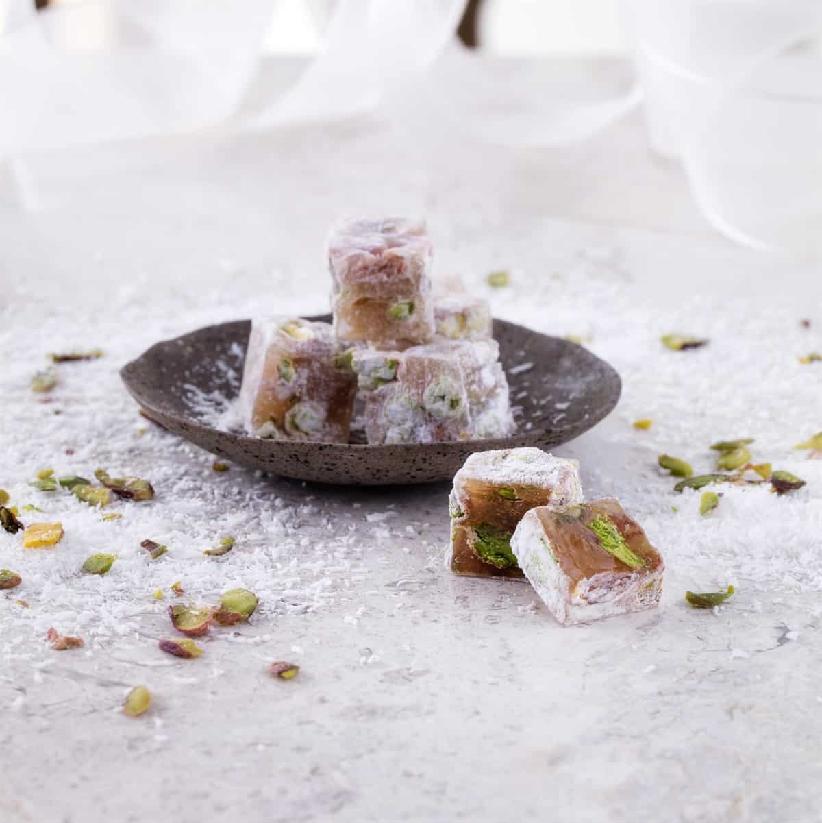 double roasted pistachio turkish delight
