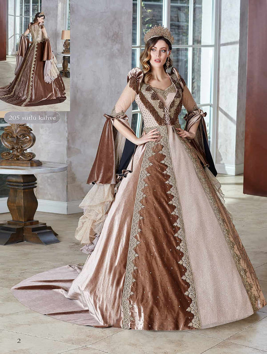 pagoda sleeve victorian sequinned prom dresses