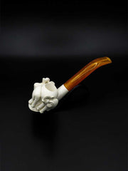 Elephants Hand Carved Pipe