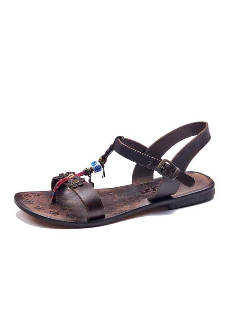 embossed-toe-thong-brown-sandals