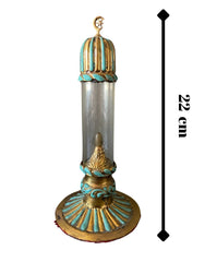 Blue Enameled Copper Cylinder Glass Casing