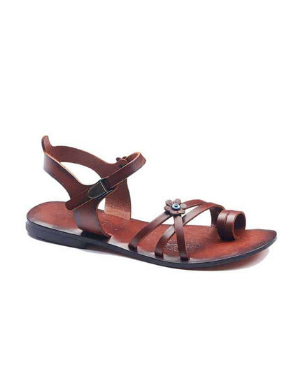 Evil Eye Leather Sandals