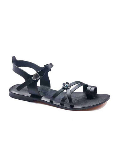 Evil Eye Leather Sandals