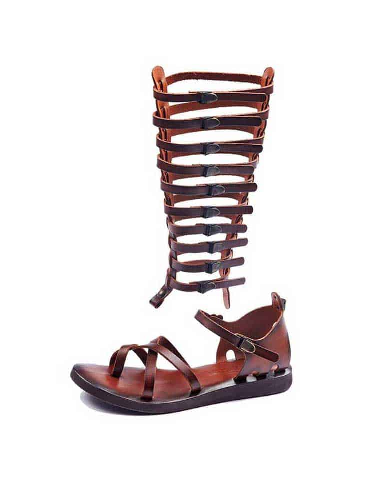 Strapped Toe Thong Gladiator Sandals