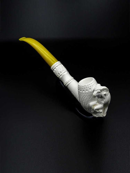 Goat Meerschaum Smoking Pipe