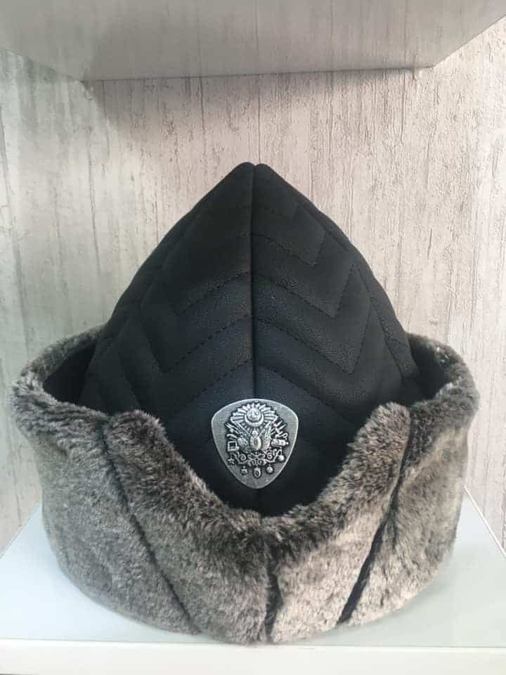 leather alp cap