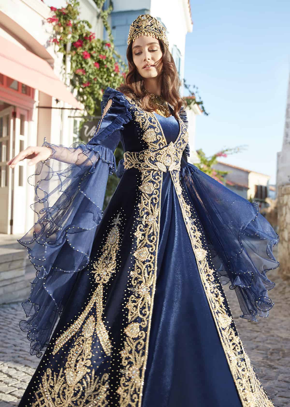 ottoman turkish muslim wedding party dresses for bride