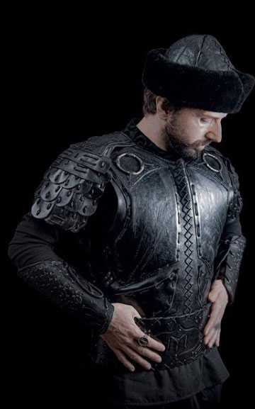 men fashion black handmade leather armor full body set