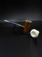 Meerschaum Pipe Bamboo Brown Hand Carved