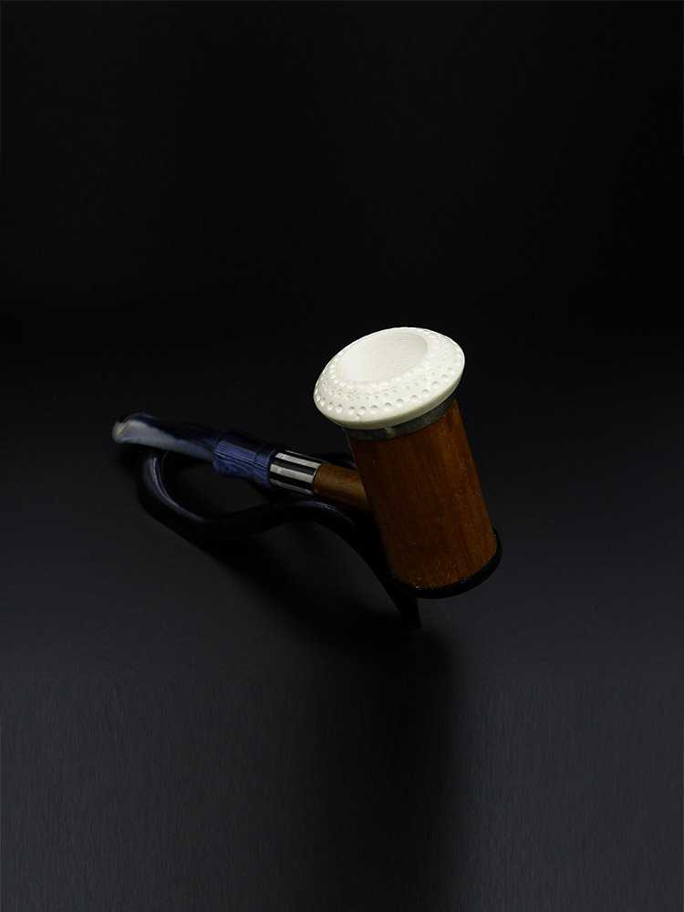 Meerschaum Pipe Bamboo Dark Brown