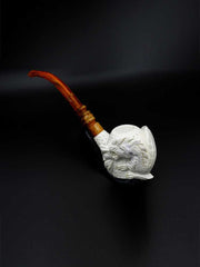 Meerschaum Pipe Dragon Hand Carved