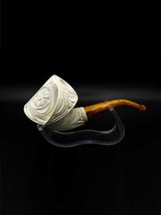 Meerschaum Pipe Floralli Hand Carved