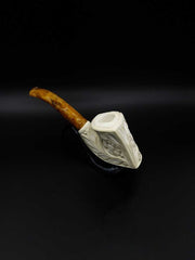 Meerschaum Pipe Floralli Hand Carved