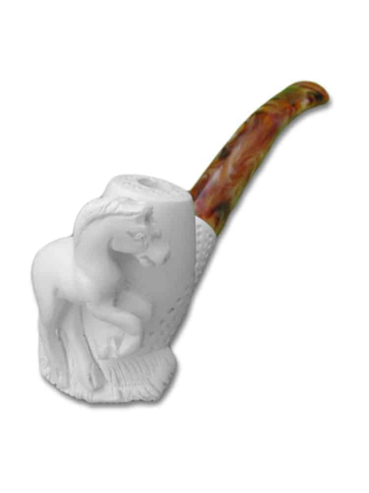 Meerschaum Pipe Horse Hand Carved