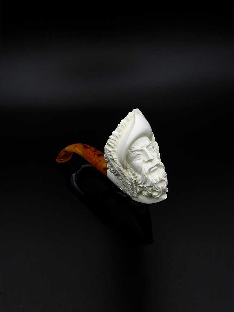 Meerschaum Pipe Loyal Man Hand Carved