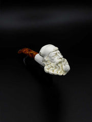 Meerschaum Pipe Old Man Hand Carved