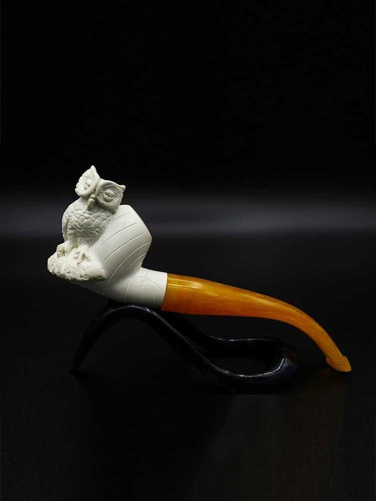 meerschaum-pipe-owl-hand-carved