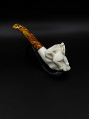 Meerschaum Pipe Small Elephant Hand Carved