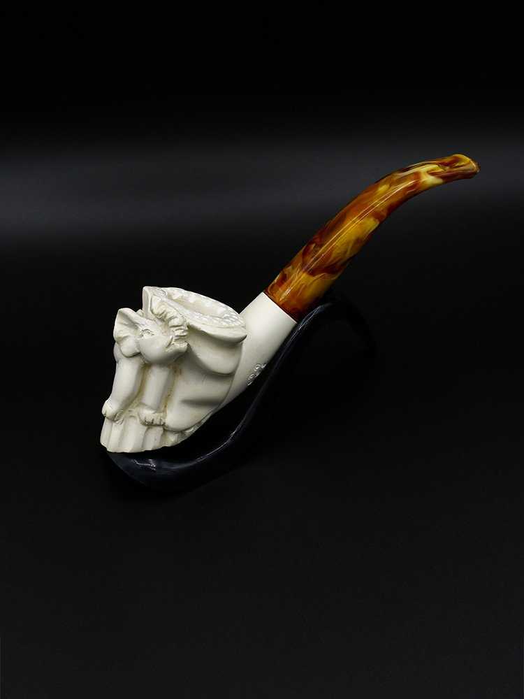 Meerschaum Pipe Small Elephant Hand Carved