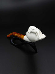 Meerschaum Pipe Standing Dog