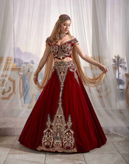 Red Turkish Kaftan Dress.