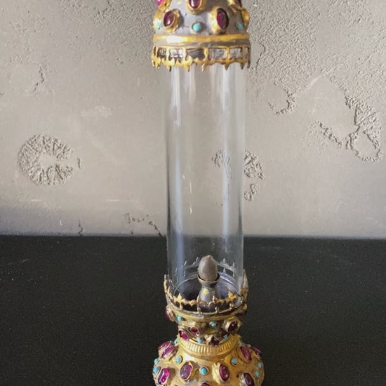 gold plated prophet hair glass case