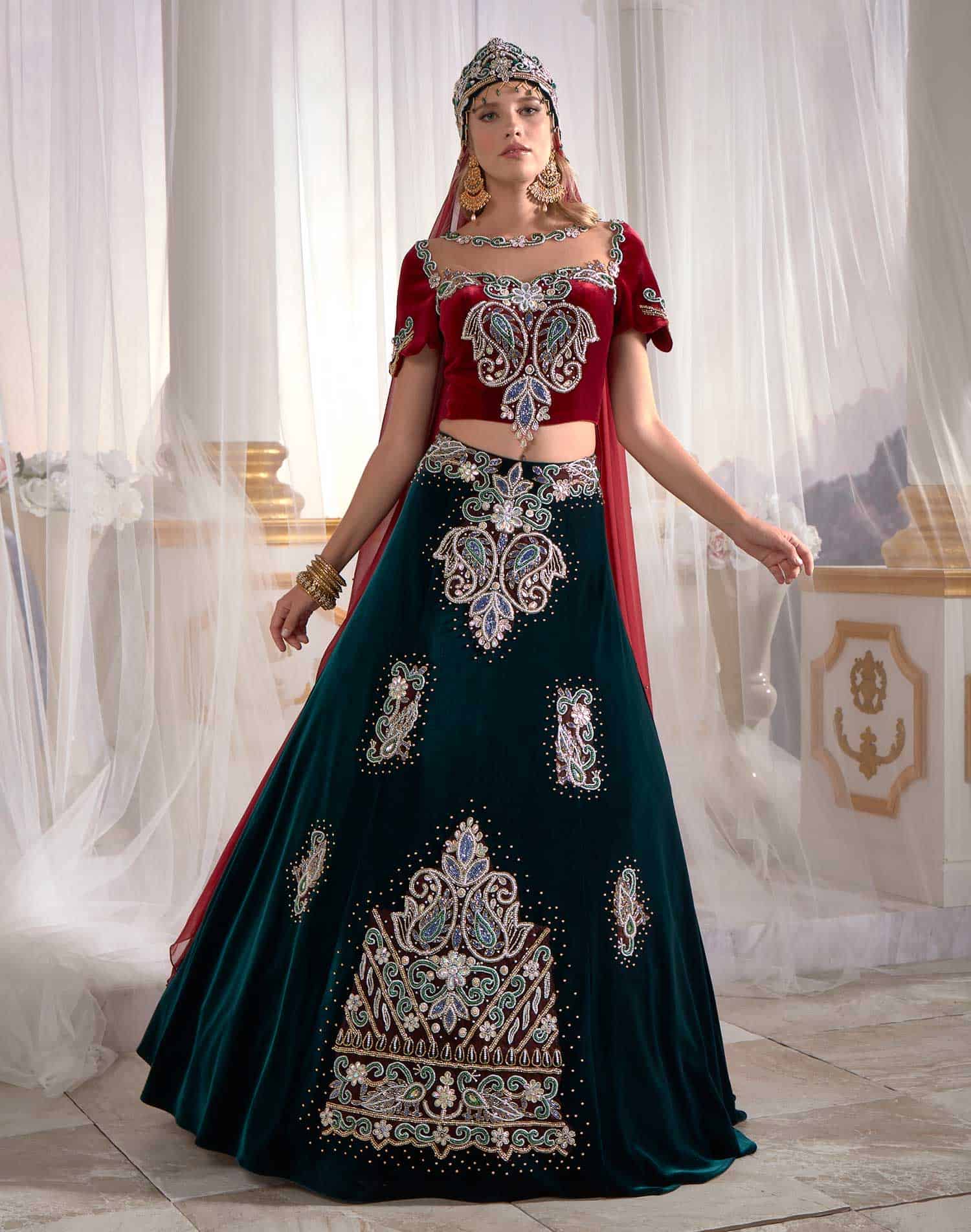 Queen Caftan Set Red