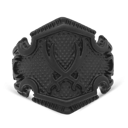 black steel ring