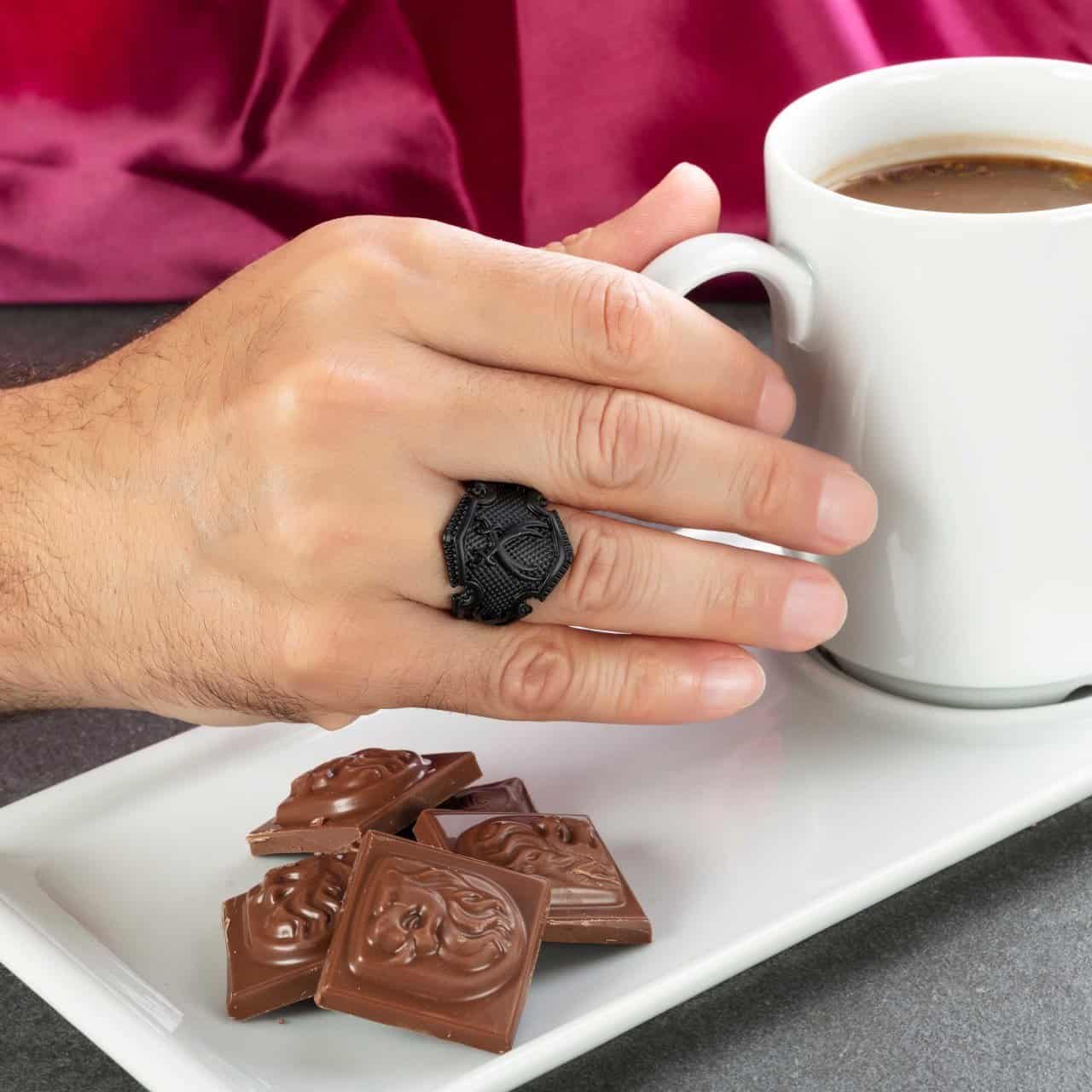 black steel ring