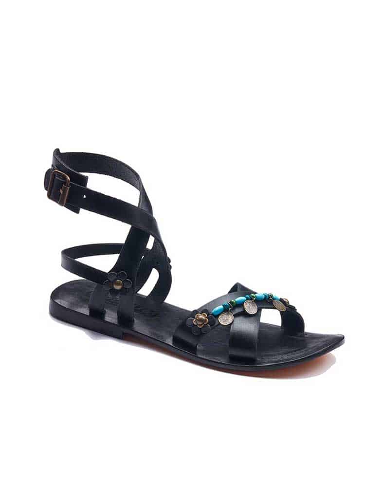 Strapped Leather Bodrum Sandals