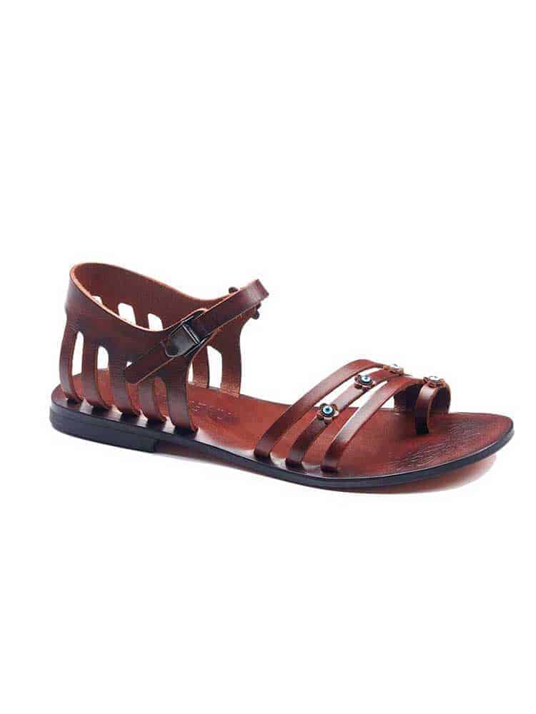 Toe Thong Leather Sandals For Women