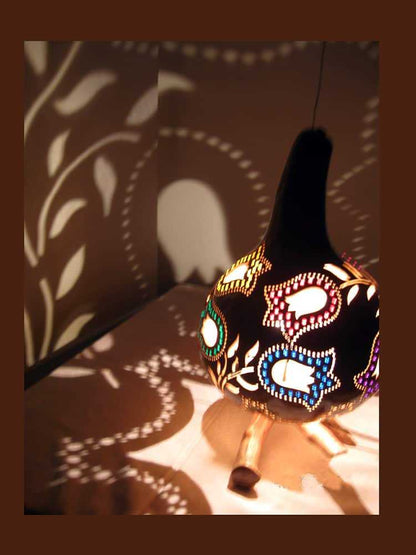 Decorative Tulip Pattern Gourd Lampshade Calabash Lights