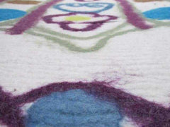 Wet Felted Rug Authentic